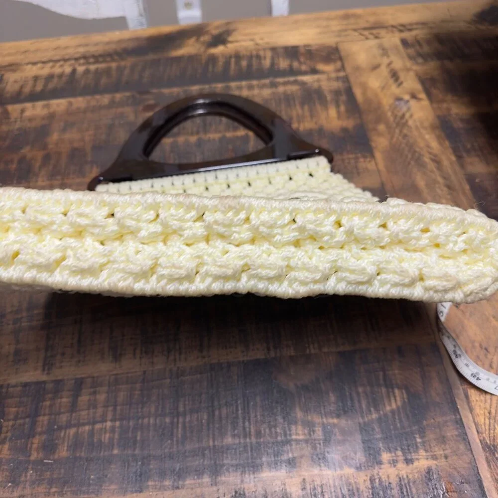 Vintage macrame purse